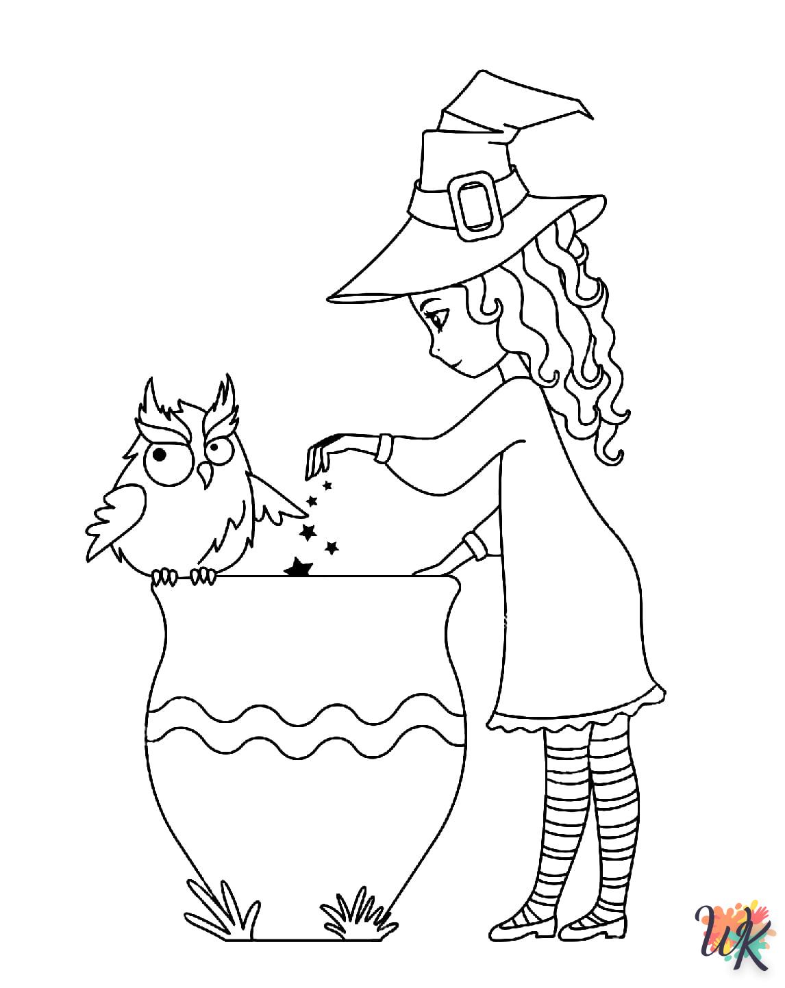 Strega 37 Disegni da Colorare Strega 35